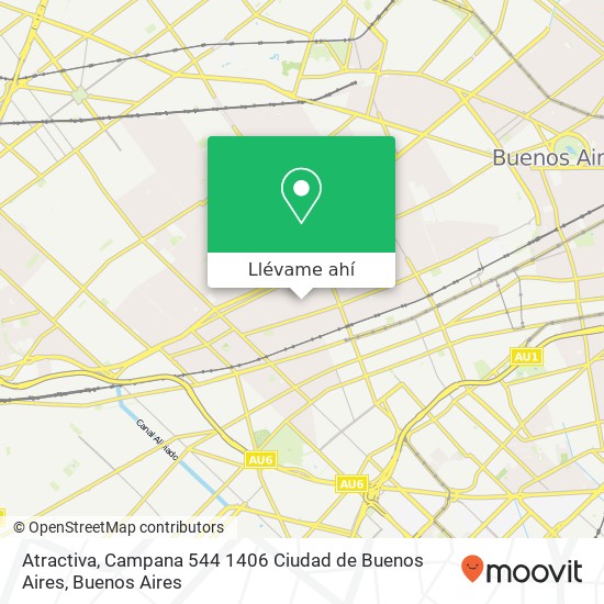 Mapa de Atractiva, Campana 544 1406 Ciudad de Buenos Aires