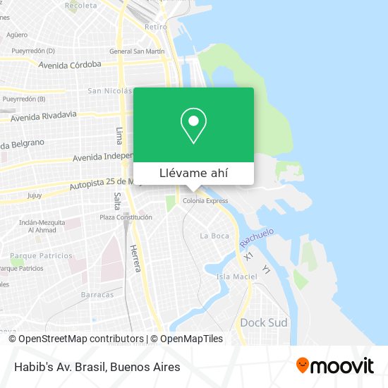 Mapa de Habib's Av. Brasil