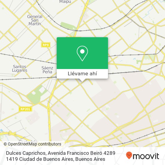 Mapa de Dulces Caprichos, Avenida Francisco Beiró 4289 1419 Ciudad de Buenos Aires