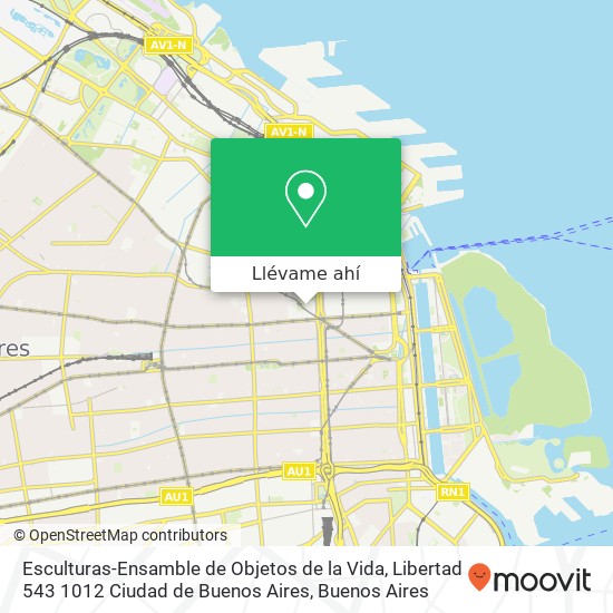 Mapa de Esculturas-Ensamble de Objetos de la Vida, Libertad 543 1012 Ciudad de Buenos Aires