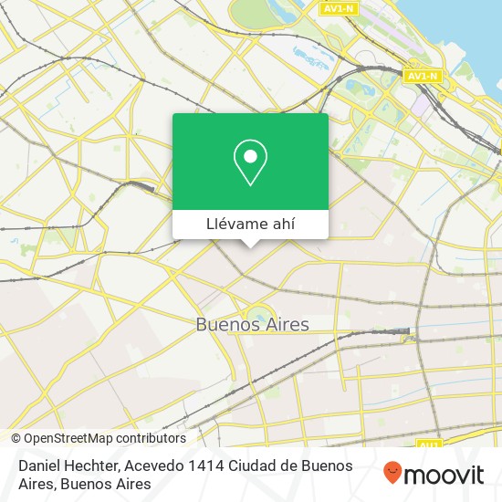 Mapa de Daniel Hechter, Acevedo 1414 Ciudad de Buenos Aires