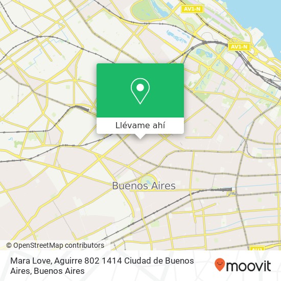Mapa de Mara Love, Aguirre 802 1414 Ciudad de Buenos Aires