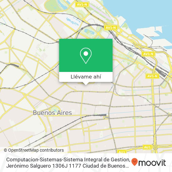 Mapa de Computacion-Sistemas-Sistema Integral de Gestion, Jerónimo Salguero 1306J 1177 Ciudad de Buenos Aires