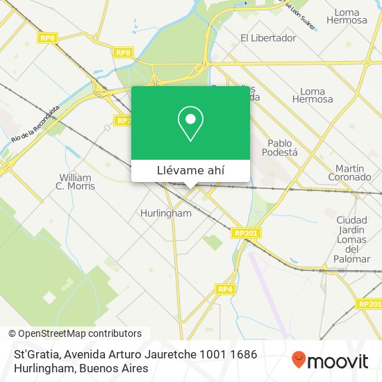 Mapa de St'Gratia, Avenida Arturo Jauretche 1001 1686 Hurlingham
