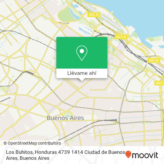 Mapa de Los Buhitos, Honduras 4739 1414 Ciudad de Buenos Aires