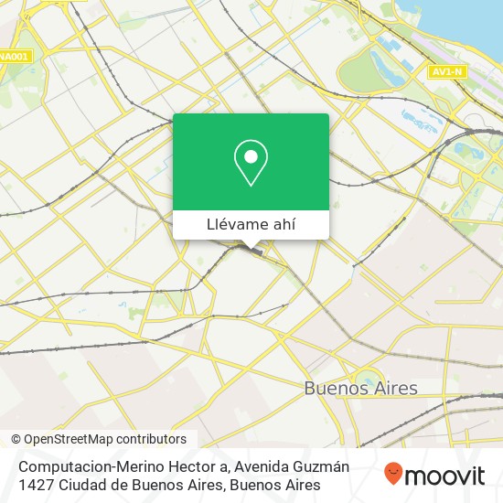 Mapa de Computacion-Merino Hector a, Avenida Guzmán 1427 Ciudad de Buenos Aires