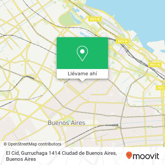 Mapa de El Cid, Gurruchaga 1414 Ciudad de Buenos Aires