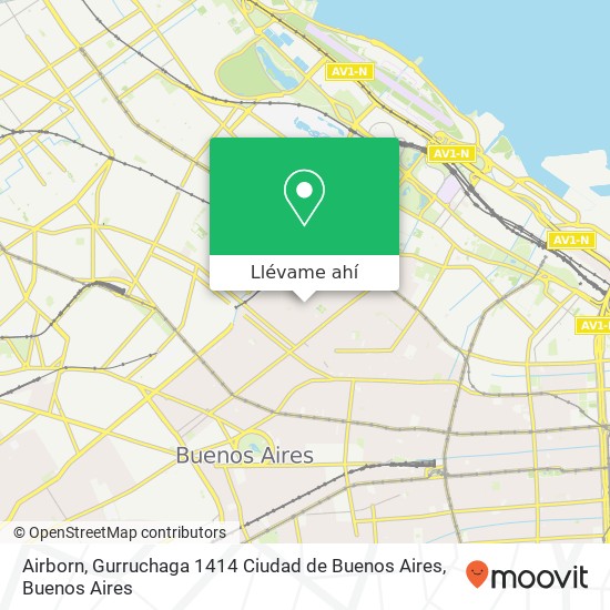 Mapa de Airborn, Gurruchaga 1414 Ciudad de Buenos Aires