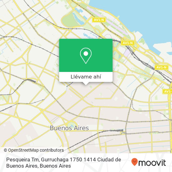 Mapa de Pesqueira Tm, Gurruchaga 1750 1414 Ciudad de Buenos Aires