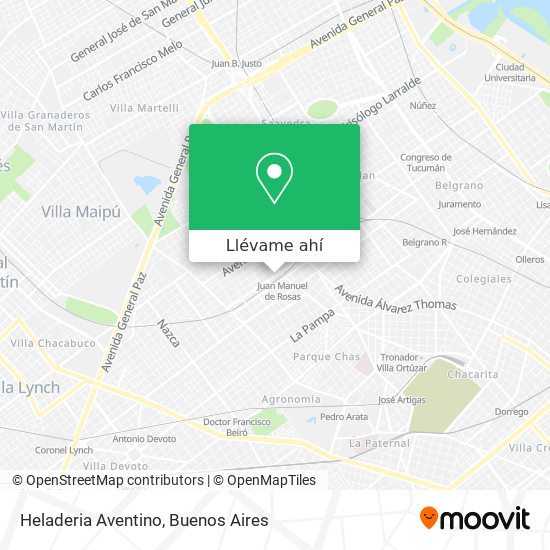 Mapa de Heladeria Aventino