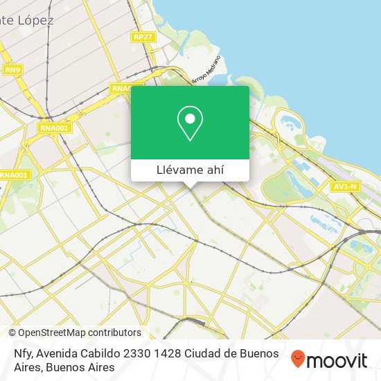 Mapa de Nfy, Avenida Cabildo 2330 1428 Ciudad de Buenos Aires