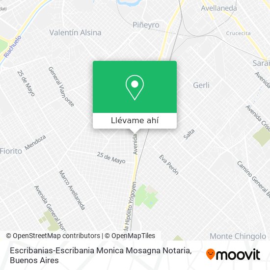 Mapa de Escribanias-Escribania Monica Mosagna Notaria