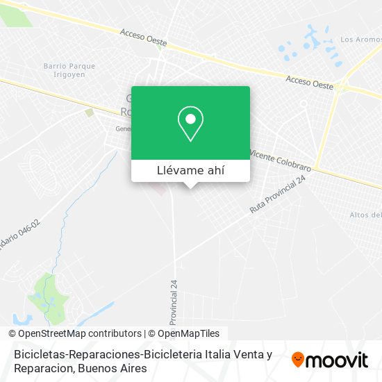 Mapa de Bicicletas-Reparaciones-Bicicleteria Italia Venta y Reparacion