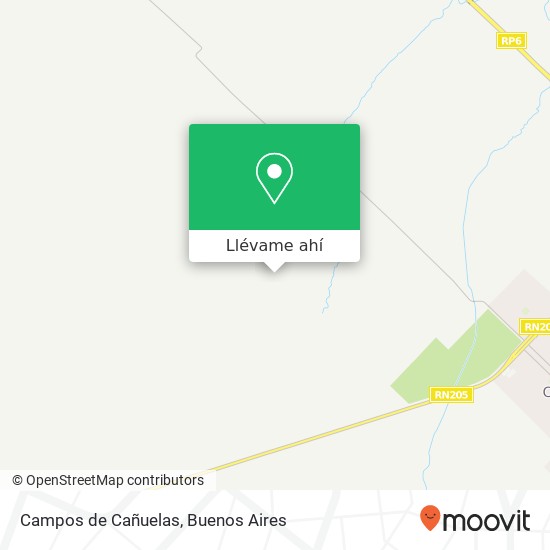 Mapa de Campos de Cañuelas