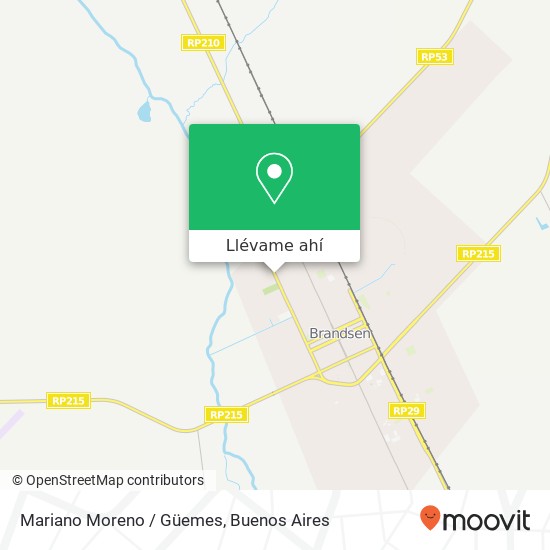 Mapa de Mariano Moreno / Güemes