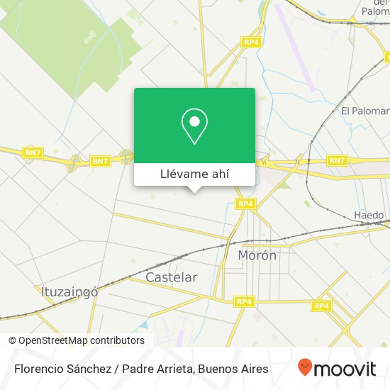 Mapa de Florencio Sánchez / Padre Arrieta