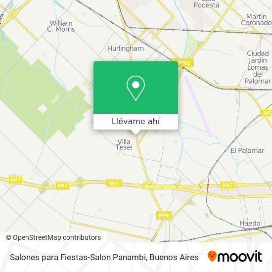 Mapa de Salones para Fiestas-Salon Panambi