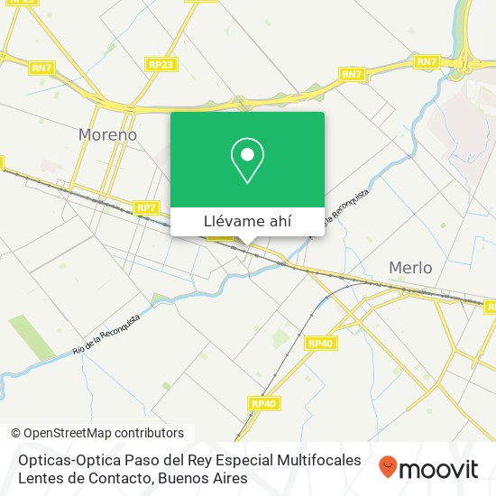 Mapa de Opticas-Optica Paso del Rey Especial Multifocales Lentes de Contacto