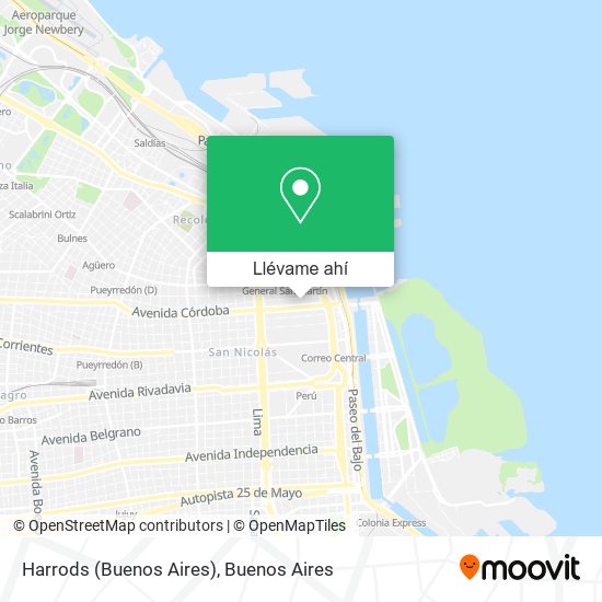 Mapa de Harrods (Buenos Aires)