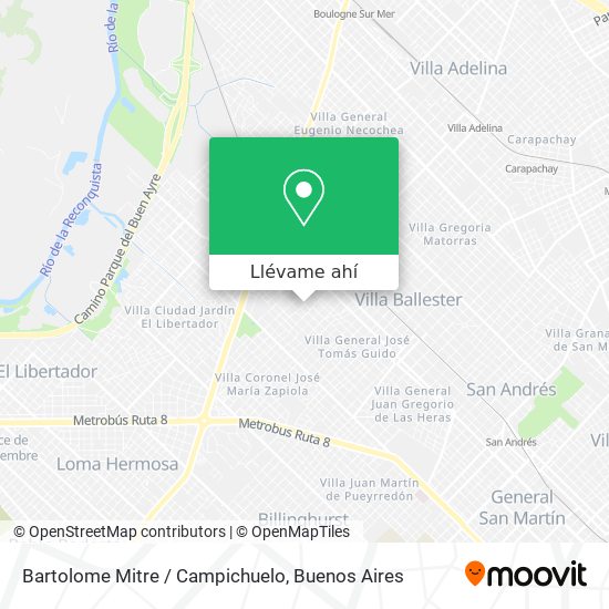 Mapa de Bartolome Mitre / Campichuelo