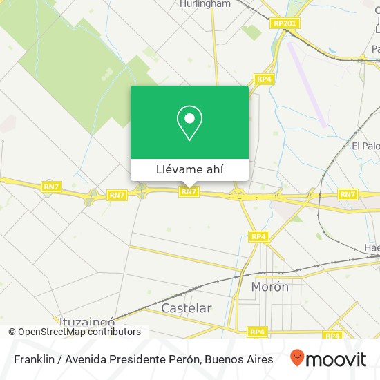 Mapa de Franklin / Avenida Presidente Perón