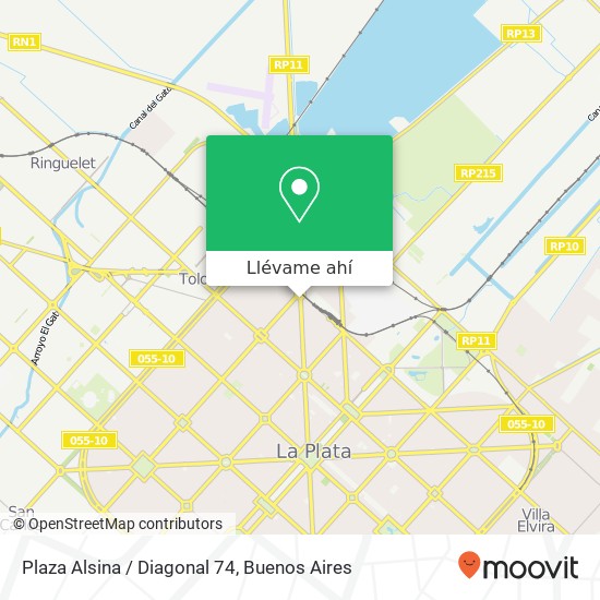 Mapa de Plaza Alsina / Diagonal 74