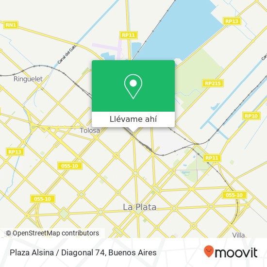 Mapa de Plaza Alsina / Diagonal 74