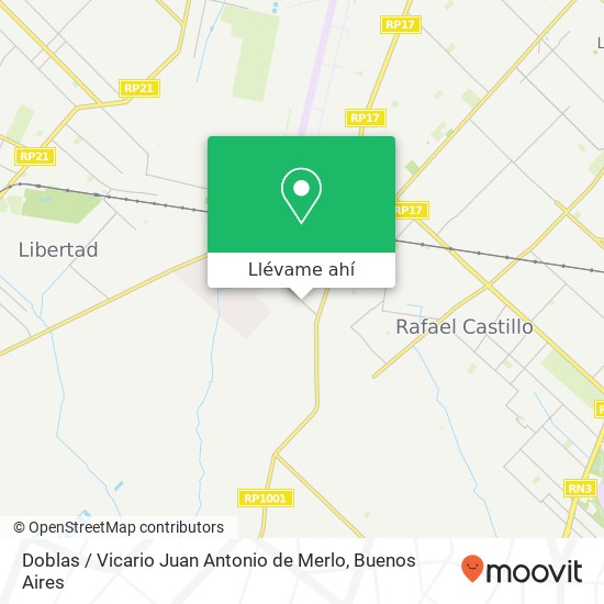 Mapa de Doblas / Vicario Juan Antonio de Merlo