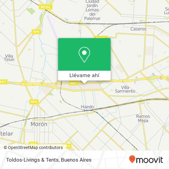 Mapa de Toldos-Livings & Tents