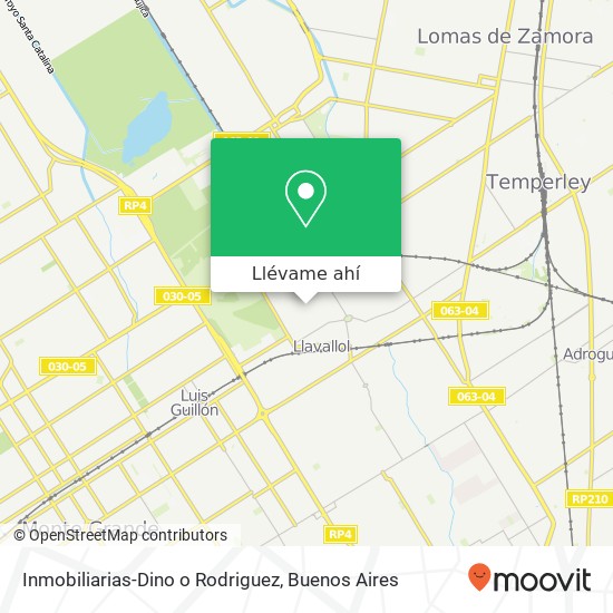 Mapa de Inmobiliarias-Dino o Rodriguez