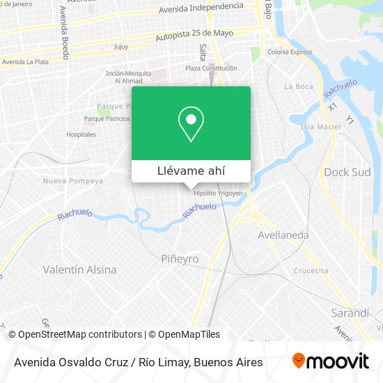 Mapa de Avenida Osvaldo Cruz / Río Limay
