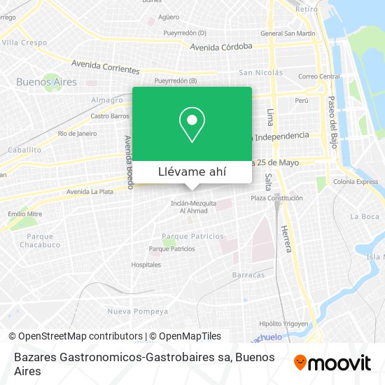 Mapa de Bazares Gastronomicos-Gastrobaires sa