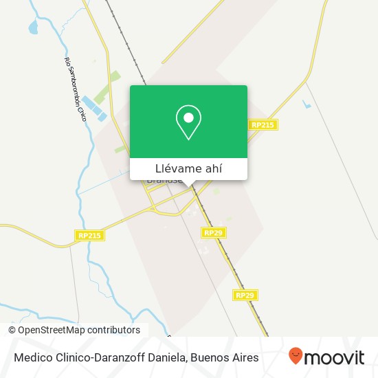 Mapa de Medico Clinico-Daranzoff Daniela