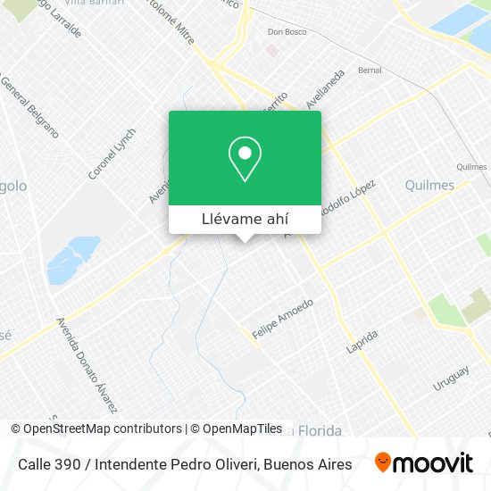 Mapa de Calle 390 / Intendente Pedro Oliveri