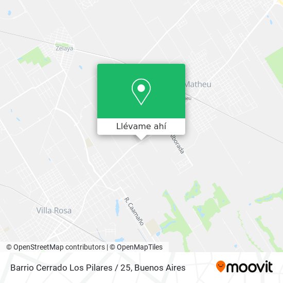 Mapa de Barrio Cerrado Los Pilares / 25
