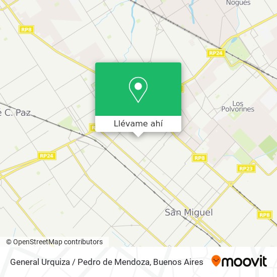 Mapa de General Urquiza / Pedro de Mendoza