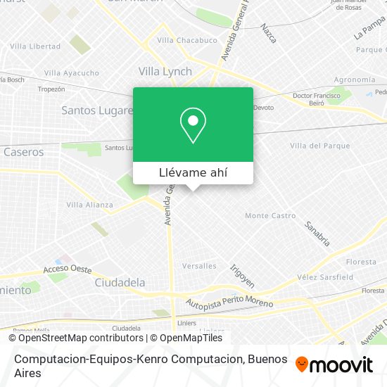 Mapa de Computacion-Equipos-Kenro Computacion