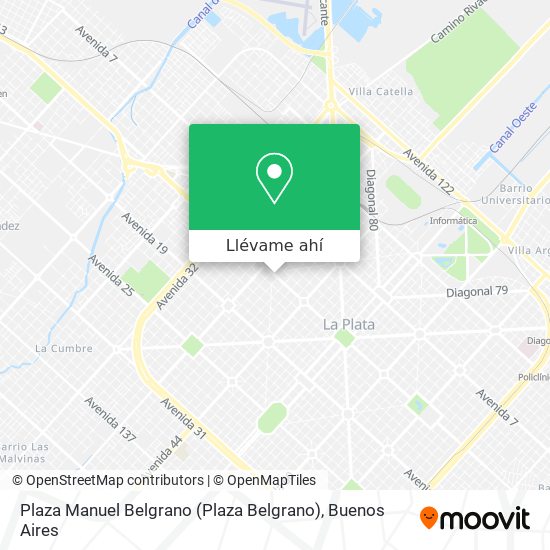 Mapa de Plaza Manuel Belgrano (Plaza Belgrano)