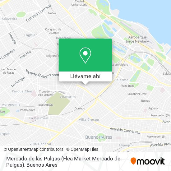 Mapa de Mercado de las Pulgas (Flea Market Mercado de Pulgas)