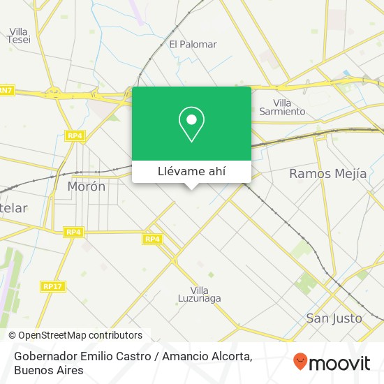 Mapa de Gobernador Emilio Castro / Amancio Alcorta