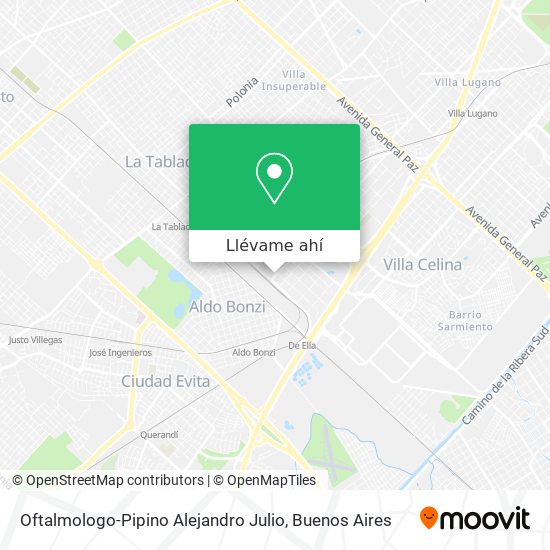 Mapa de Oftalmologo-Pipino Alejandro Julio