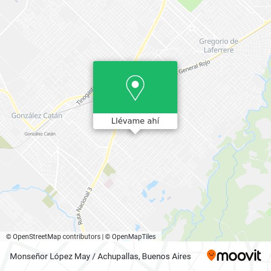 Mapa de Monseñor López May / Achupallas