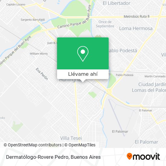 Mapa de Dermatólogo-Rovere Pedro