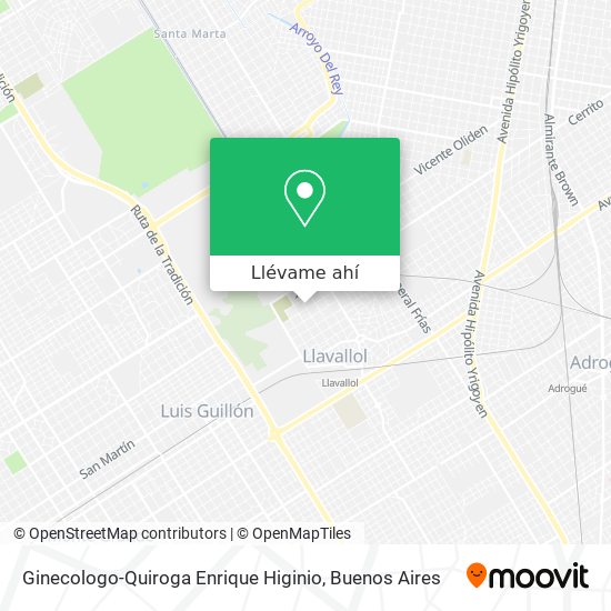Mapa de Ginecologo-Quiroga Enrique Higinio