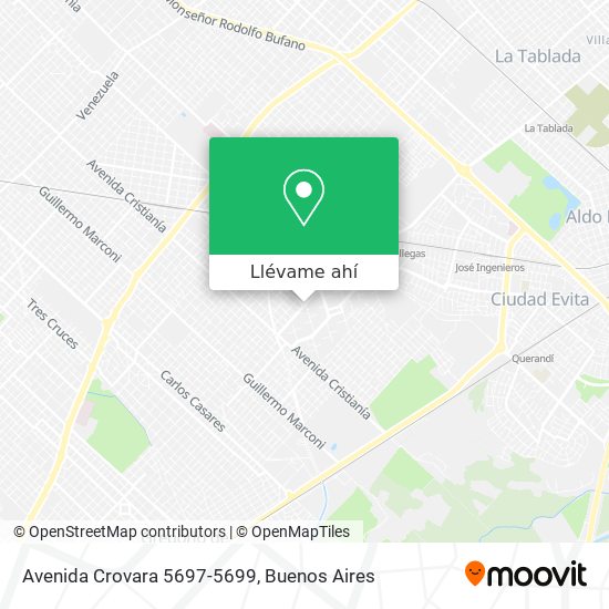 Mapa de Avenida Crovara 5697-5699