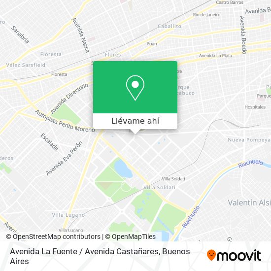 Mapa de Avenida La Fuente / Avenida Castañares