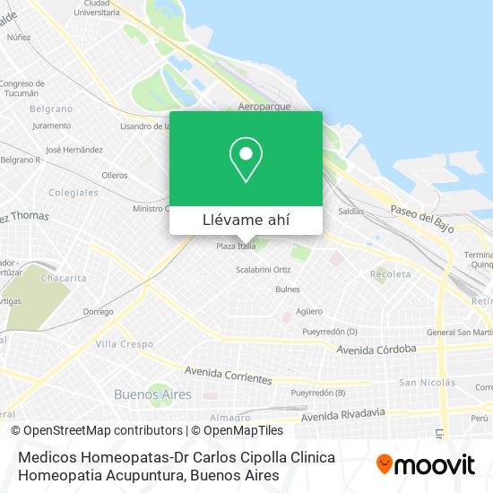 Mapa de Medicos Homeopatas-Dr Carlos Cipolla Clinica Homeopatia Acupuntura