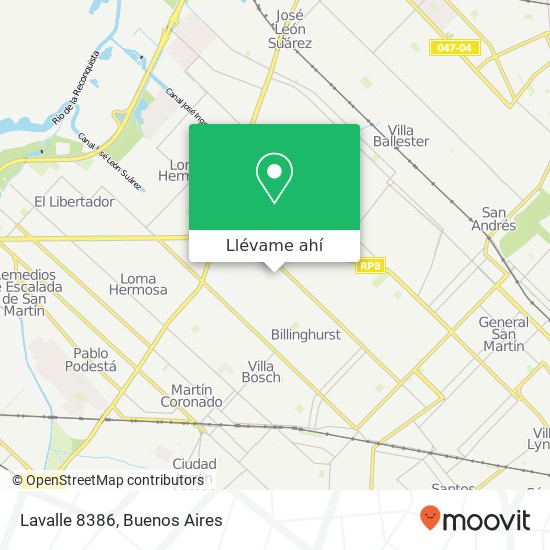 Mapa de Lavalle 8386