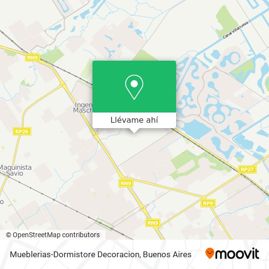 Mapa de Mueblerias-Dormistore Decoracion
