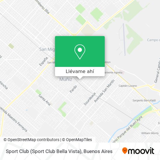 Mapa de Sport Club (Sport Club Bella Vista)